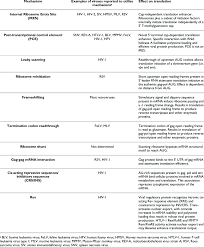 In such context, the standard genetic code is referred to as translation table 1. Retrovirus Mechanisms To Modulate Protein Synthesis Download Table