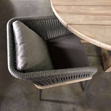 Oasis Rope Dining Chair Aluminium Outdoor Furniture Cafe Furniture Design Upholstered Rocking Chairs