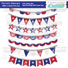 Download Patriotic Banners Free Svg Files Clipart Set For Silhouette Circut Cutting Machines