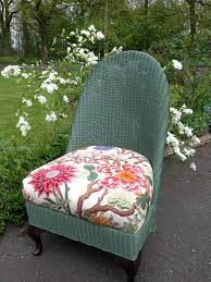 lloyd loom chair floral fabric lloyd loom chair lloyd loom upcycle chair
