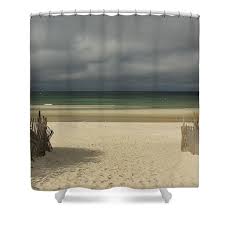 Mayflower Beach Storm Shower Curtain