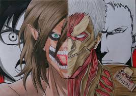 Eren Vs Reiner Shingeki No Kyoujin By Lyska27 Attack On Titan Eren Art Anime