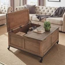 Shay Square Storage Trunk Cocktail Table With Caster Wheels By Inspire Q Artisan Coffee Table Design Modern Coffee Table Coffee Table Farmhouse