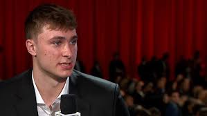 Cooper Flagg reacts after Mavericks win NBA draft lottery