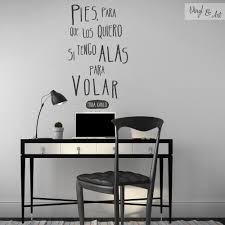 Pies Para Que Los Quiero Si Tengo Alas Para Volar Vinilo Vinilo Adhesivo Decorativo Frases Alas Para Volar Pies Para Que Los Quiero Si Tengo Alas Para Volar Frida Vinilo Decorativo Frases Vinilos Decoracion Hogar