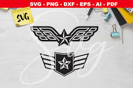 Download Us Army Insignia Star Wings Svg Graphic By Novart Creative Fabrica PSD Mockup Templates