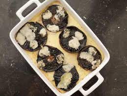 Baked Polenta With Mushrooms Blue Cheese Recipe Ina Garten Food Network