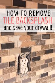How To Remove Tile Backsplash Like A Pro Remove Tile Backsplash Tile Removal Cleaning Painted Walls