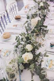 Chemin De Table Eucalyptus Mariage Deco Mariage Nature Table Mariage Boheme Chic Decoration Table Mariage