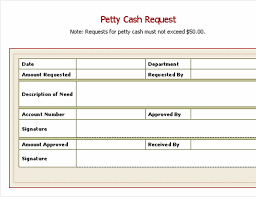 All from our global community of web developers. Petty Cash Request