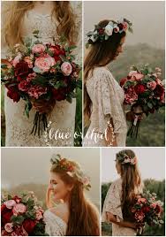 Add small bright flowers for color. Burgundy Bouquet Wedding Bouquet Boho Bridal Bouquet Elopement Bouquet Flower Crown Burgundy Bouquet Wedding Wedding Bouquets