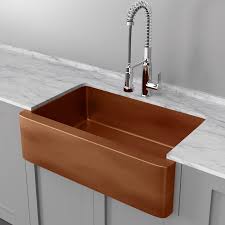The classic farmhouse sink vanity. 33 Dolton Smooth Copper Single Bowl Farmhouse Sink Magnus Home Products