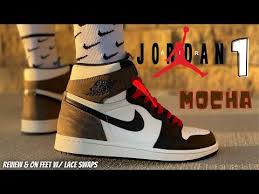 Jordan 1 Mocha Review On Feet W Lace Swaps Youtube