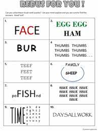 Check spelling or type a new query. Rebus Worksheet 1