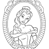 Disney princess coloring pages easy. 1