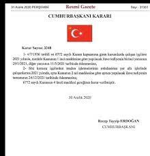 Tediye tarihleri 31 aralık 2020 tarihli ve 31351 sayılı resmi gazete'de yayımlandı. 2021 Yili Ilave Tediye 13 Yol Is 1 Kayseri Facebook
