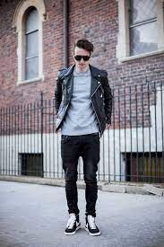 Pin By Jonathan Monreal On For Him One Dapper Street Black Leather Biker Jacket Biker Jacket