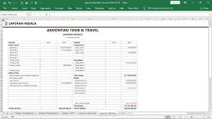 Contoh laporan keuangan yayasan pendidikan excel. Ak026 Aw Xl Laporan Keuangan Tour Travel Akoontan