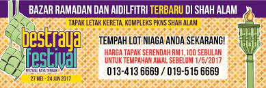Maybe you would like to learn more about one of these? Best Raya Festival Shah Alam Tapak Niaga Di Buka Untuk Bazar Ramadhan Aidilfitri Shah Alam Bagi Tahun 2017 1438h