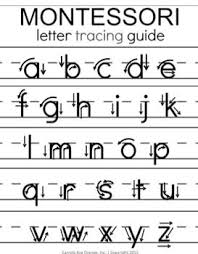 Montessori Letter Formation Tracing Guide Letter Formation Writing Practice Lettering