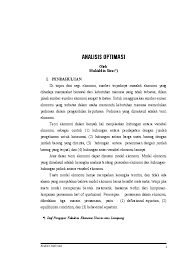Contoh soal optimasi matematika ekonomi. Doc Analisis Optimasi 2 Iksan Ginting Academia Edu
