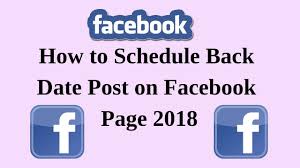 How can i schedule post on facebook? How To Schedule Backdate Post On Facebook Page 2018 Youtube