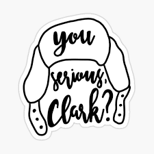 The frame comes in black & white line art, as well as a color version. National Lampoons Christmas Vacation Stickers Redbubble