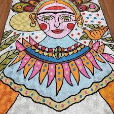 из чего же из чего же сделаны наши девчонки 3ft 2ft Handmade Silk Chain Stitch Face Art Rug From Kashmir In 2020