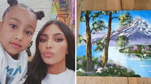 Oxygen media / getty images. North West Painted Bob Ross Style Art And Kim Kardashian Is Proud Teen Vogue