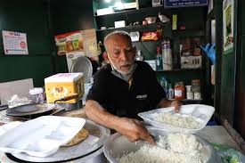 Kanta prasad, 80, at his food stall baba ka dhaba, in malviya nagar, on june 5, 2021 in new delhi. Outlook India Photo Gallery Baba Ka Dhaba In Delhi