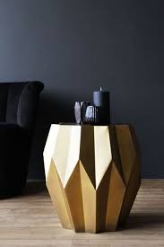 Midas Gold Geometric Side Table Rockett St George Geometric Side Table Furniture Side Tables Unique Side Table