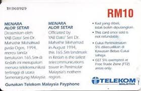Explore alor setar holidays and discover the best time and places to visit. Tillefoankaart Menara Alor Setar Telekom Malaysia Maleizie Towers Col Mls C Bk