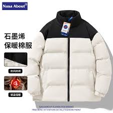 Áo khoác đệm áo khoác của NASA áo khoác đệm bông phù hợp màu thương hiệu  thời trang mới mùa đông 2024 cho nam và nữ áo khoác chống gió áo khoác