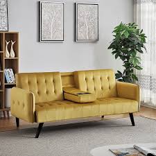 Almost similar to the previous one is this peach sofa, but this time, it has lesser. How To Design With And Around A Yellow Living Room Sofa