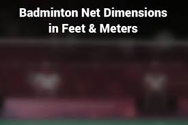 Ft) is a unit of length. Badminton Net Dimensions In Feet Meters Height Width Much More