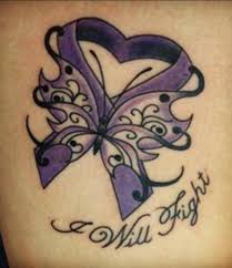 This tattoo design is for hello kitty lovers. 30 Unique Purple Ribbon Tattoos