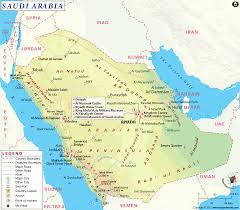 Large Saudi Arabia Map Image 2000 X 2210 Pixel Tourist Map Map Travel Maps