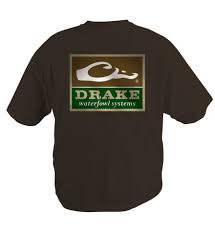 Drake Waterfowl Youth Square Logo S S T Shirt