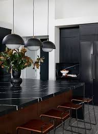 A Beautiful Dark Kitchen This Year S Interior Must Have Switch To The Dark Side You Won T Regret It Kitchen Style Modern Kitchen Room Black Kitchen Island