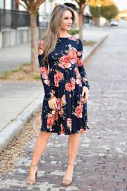 Floral Pocket Mid Dress S 3x Mid Dresses Fashion Chic Easter Outfit