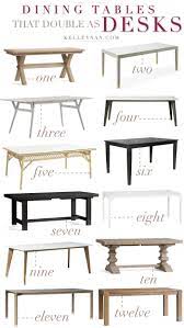 A small room warrants an intimate choice. Dining Tables That Can Double As Desks Kelley Nan