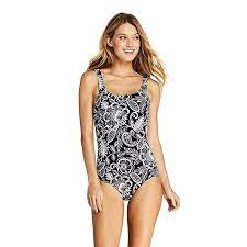 Lands End Women S Tugless One Piece Swimsuit Soft Cup Print At Amazon Women S Clothing Store One Piece Swimsuits One Piece Swimsuit
