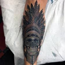 This often depends on what birds were indigenous to the area in which the tribe lived. 30 Amazing Indian Skull Headdress Tattoo Ideas Tattoo Icon