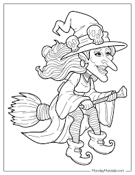 28 Witch Coloring Pages (Free PDF Printables)