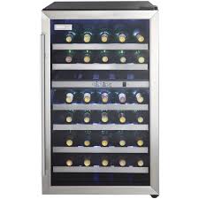 Beverage centers are the most popular for under counter installations, because of it's easy access so, why pay for the brand name? Danby Dwc114blsdd Designer 38 Bottle Dual Zone Wine Cooler Black Stainless Steel Glass Beverage Center Buy Online In Belize At Belize Desertcart Com Productid 10301167
