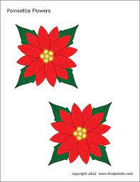 Maybe you would like to learn more about one of these? Poinsettia Flowers Free Printable Templates Coloring Pages Firstpalette Com
