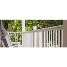 Rdi 3 3 4 In X 3 3 4 In X 3 Ft Blank White Metal Fence Post Assembly For 36 In High Railing 73018657 The Home Depot