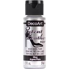 Patent Leather Paint 2oz Silver Walmart Com Walmart Com