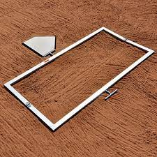 Does anyone have plans to build your own chalk boxes for batters and catchers. Jaypro Little League Batter S Box Template