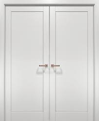 Maybe you would like to learn more about one of these? French Double Doors Hardware Quadro 4111 White Ash Pre Hung Panel Contemporary Interior Doors By United Porte Inc Houzz
